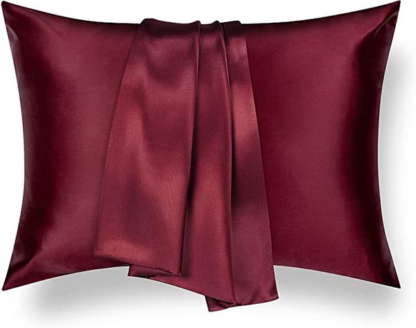 Kissenbezug SilkY Satin-Kissenbezug, Umschlagdesign, imitiert Seidensatin, Queen-King-Size-Größe für el Home, weicher, gesunder Kissenbezug 230925