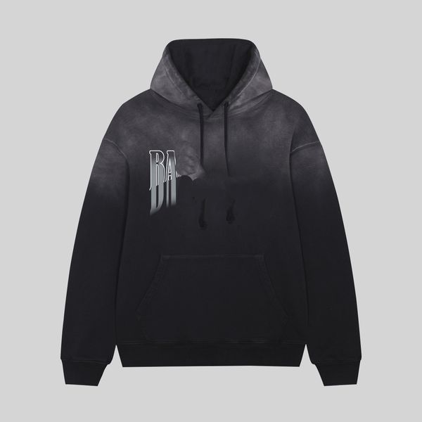 En İyi Tasarımcı Sonbahar/Kış Moda High Street Pamuk Sweatshirt Kazak Hoodie Gevşek Nefes Alabilen Erkekler ve Kadın Tezgahı Desen Boya Günlük Hoodie