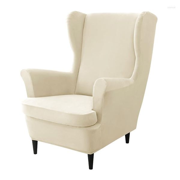 Cadeira cobre elástico prata pelúcia tigre capa de sofá com almofada anti sujeira poltrona braço asa traseira