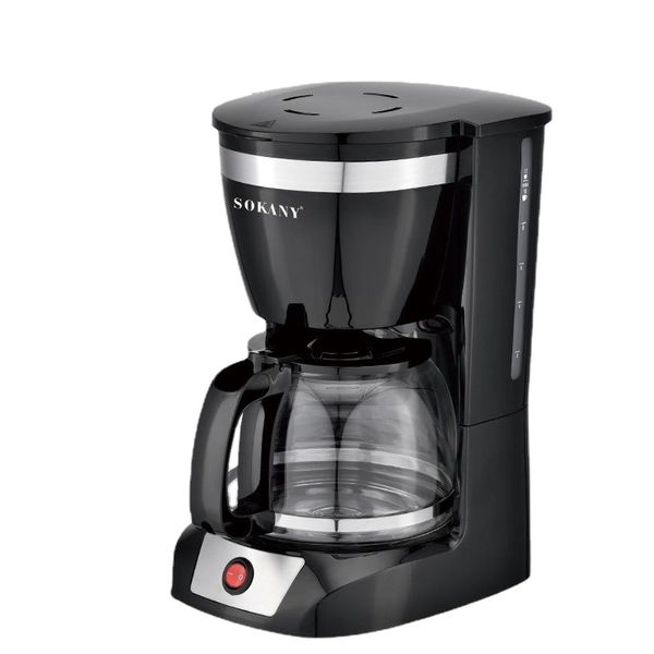 Macchina per caffè in acciaio inossidabile, macchina per caffè da ufficio ad alta potenza da 950 W per uso domestico, macchina per caffè espresso automatica