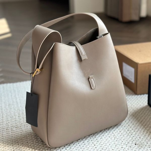 Bolsa de designer nova LE 5a7 hobo bolsas de ombro LE 37 balde bolsa crossbody bolsa de moda feminina bolsa de couro genuíno bolsa de ombro macia tamanho pequeno bolsa feminina brilhante