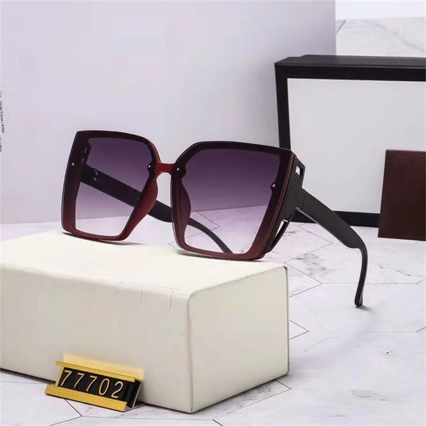 Sonnenbrille Luxus klassische Männer Frauen polarisierte Brillen UV400 Big Square Frame Sonnenbrille Hochqualität