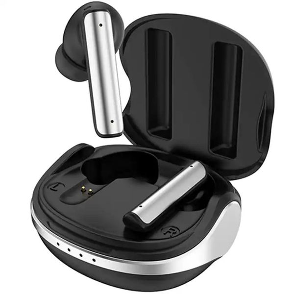 Ultime vendite ANC Noise Cancelling V5.3 True Wireless Earbuds P60 Pro Cuffie per automobilisti bianche