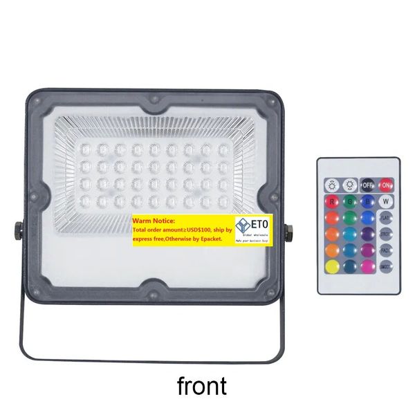 Luzes de inundação led rgb 16 mudança de cor 10w 20 30 50 100 150 200 ao ar livre ip65 à prova dip65 água para iluminação de palco de jardim ll