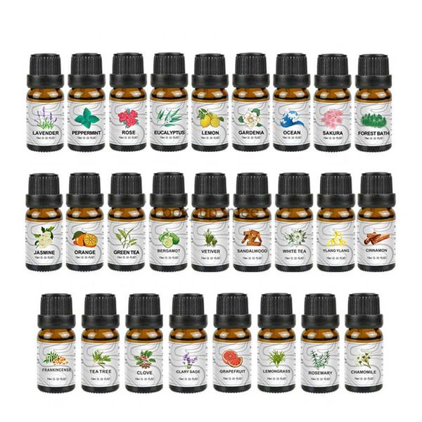 Umidificadores 10ml Difusor de Óleo Umidificador Fragrância Óleo Essencial Solubilidade em Água Lavanda Hortelã-Pimenta Rosa Eucalipto Limão Gardênia Oceano YQ230926