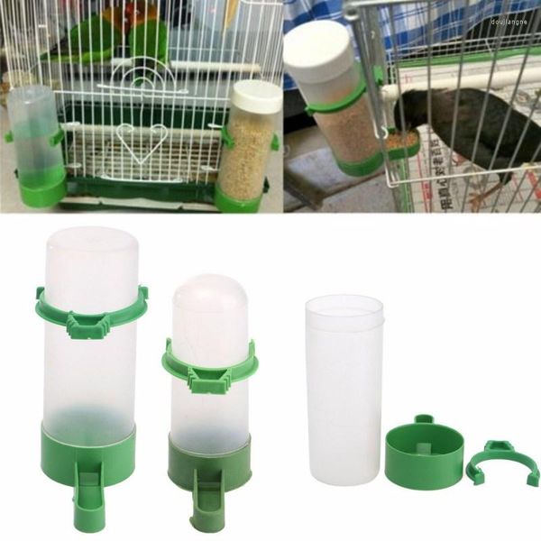 Altre Forniture Per Uccelli 1Pc Alimentatore Per Bevitori Di Animali Domestici Con Clip Per Waterer Pappagallo Bollitore A Prova Di Perdite Dispenser Di Acqua Per Alimenti In Plastica Per Animali Domestici