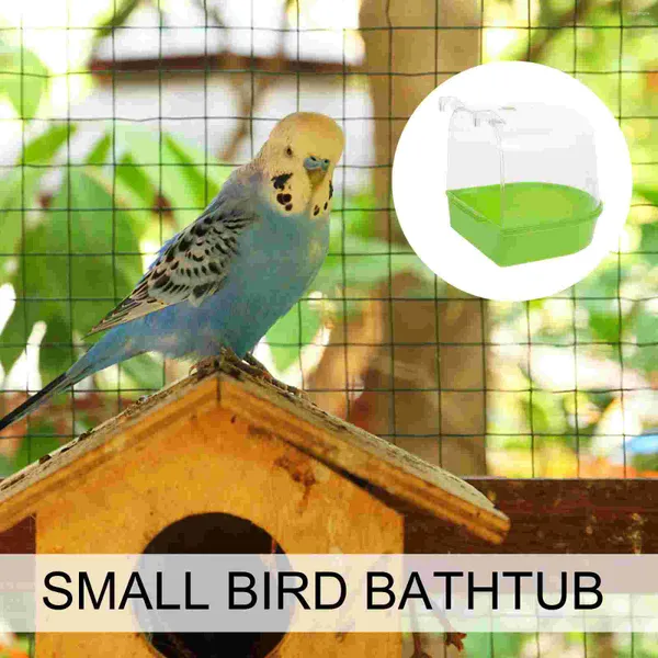 Altre forniture per uccelli Gabbia per vasca da bagno Fornitura per uccelli per vasca da bagno Accessori per colibrì extra large in plastica Acqua