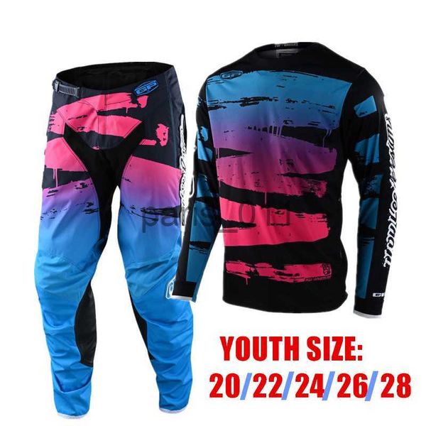 Outros vestuário 2022 Stream Youth MX MTB Dirt Bike Calças Motocross Racing Gear Set Crianças Tamanho 20 22 24 26 28 X0926