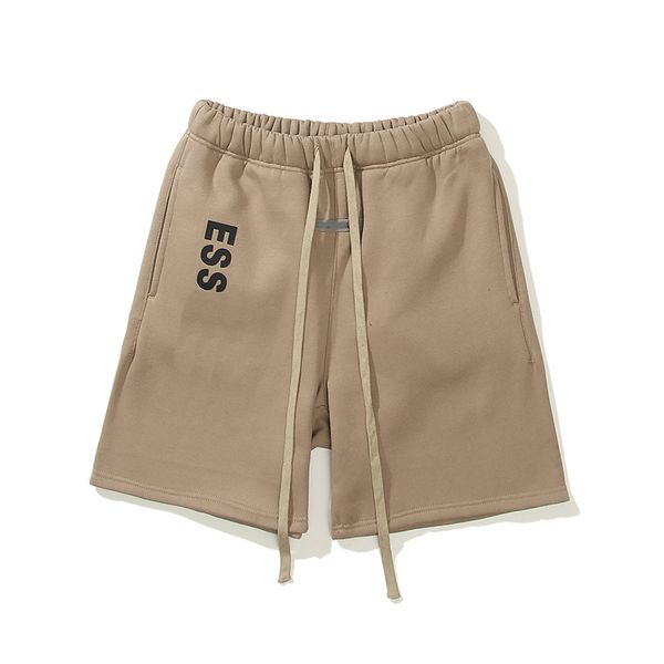 Shorts masculino desinger homem feminino curto calças pesadas de borracha grande carta shorts 100% algodão puro qualidade superior mais tamanho