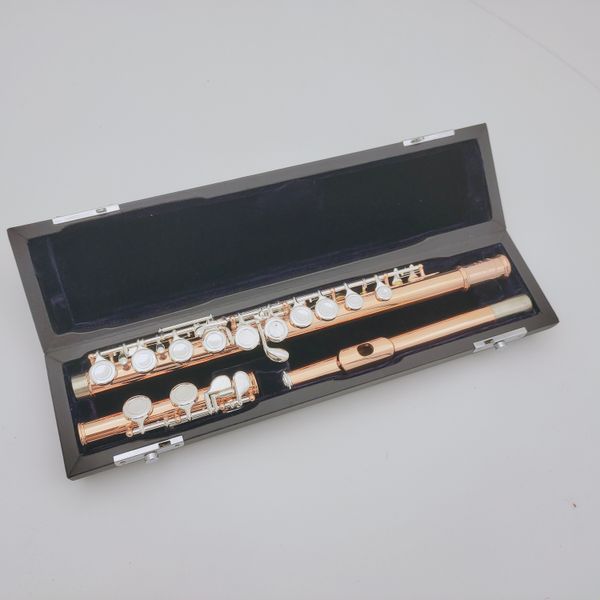 Флейта с закрытыми порами, разделенная ключевая инструментальная флейта E 16 с футляром