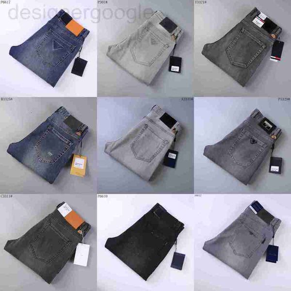 Herren Jeans Designer 2023 Casual Hosen Luxus Designer Marke High Street Straight Jean Herren Blau Gewaschen Großes Loch Reißverschluss Biker Schwarze Hose 29-40 99MF