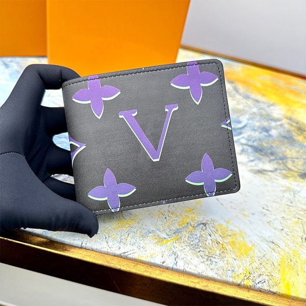 Designer Men Wallet Wallet Top Luxury Lexury Women Walets Holder de Cartas de Fashion Letters Burse Clutch Luxurys Man Bag com 3 tamanhos originais