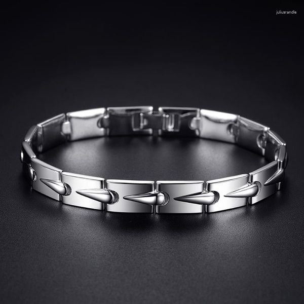 Link Armbänder RetroSen Silber Farbe Design Handgemachte männer Armband Trend Einfache Mode Persönlichkeit Retro Jungen Hand Schmuck