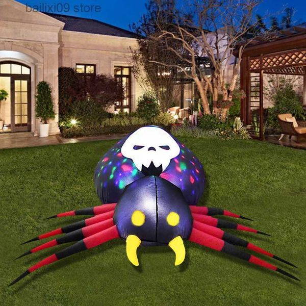 Decoração de festa 2023 Halloween inflável 5 pés aranha decoração de Halloween T230926