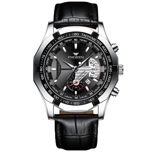 Watchsc-Nuovo orologio colorato semplice stile sportivo orologi argento cintura nera288z