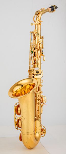 2023 Made in Japan 280 Sassofono contralto professionale E Sassofono contralto in oro con boccaglio a fascia Reed Aglet Altro pacchetto posta
