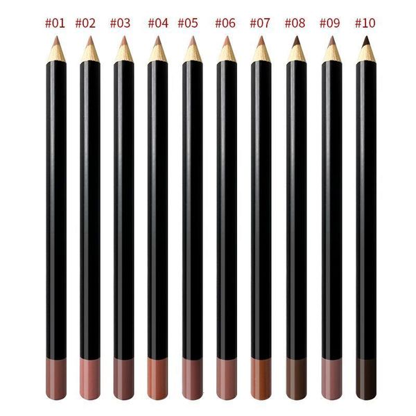 Rossetto Alta pigmentazione Trucco Matita labbra Matita labbra Lunga durata Impermeabile Opaco Liscio Nudo 20 colori Matita labbra Penna Cusmetics Etichetta personalizzata 230925