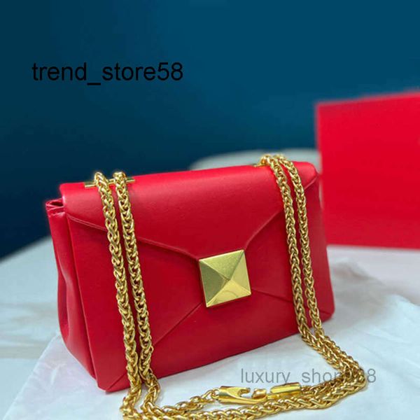 Abendtaschen Lady Mini Rivet Crobody Taschen Slide Chain Schulter Frauen Flap Hbag Mode Geldbörse Schaffell Leder 6 s Clutch Dinner Bag Metallschnalle ISRF