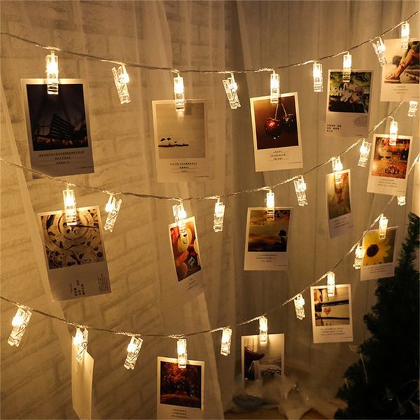 Outros suprimentos para festas de eventos Pegs String Lights LED Clip Cards Pos Holder Bright Fairy Lights Natal Casamento Festa de Aniversário Decoração do Dia dos Namorados 230926