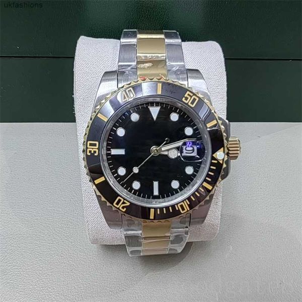 Rolaxs Watch Alt AAA Tasarımcı Erkekler Montres Mouvement Cedeni 114060 Safir Gözlükleri Reloj de lujoreloj de lujo AAA Mekanik Saatler Moda Kaplama Altın S HBPR