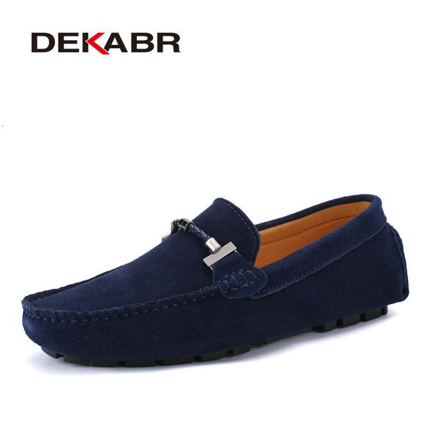 Sapatos de vestido Dekabr na moda homens casuais tamanho grande 3847 marca verão condução mocassins respirável atacado homem calçado macio para 230925