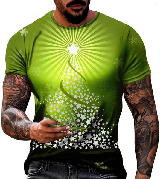 Männer T Shirts 2023 Herbst Kurzarm Top 3D Gedruckt Eltern-kind T-shirt Winter Trend Innere Schicht Hemd