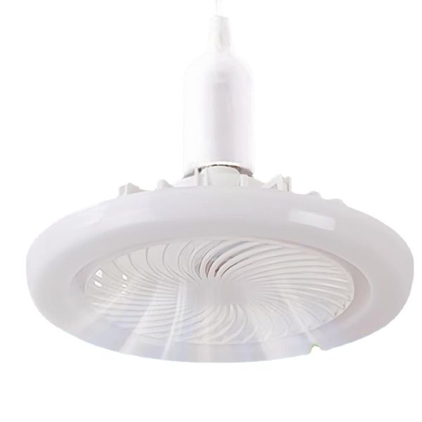 30w ventilador de teto com lâmpada iluminação ventilador elétrico e27 conversor base com controle remoto para o quarto sala estar silencioso AC85V-265V