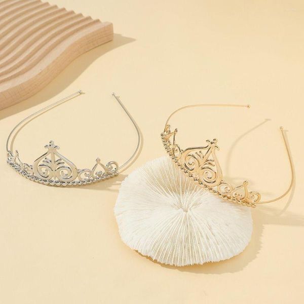 Acessórios de cabelo vintage headwear coração cabeça envoltório casamento metal barroco hairbands coreano princesa bandana feminino hoop coroa