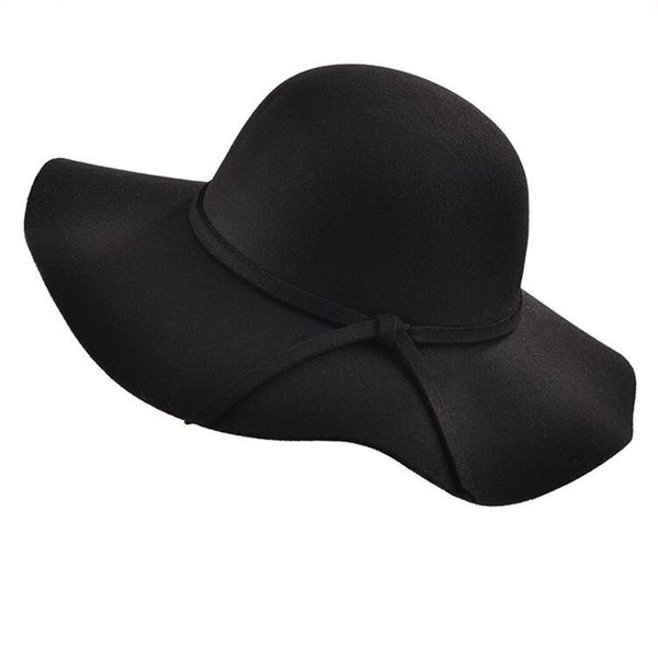 Berets simples vintage retro crianças criança menina chapéus fedora lã feltro esmagável borda larga cloche floppy sol pai-filho praia boné 230926