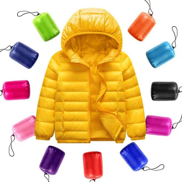Para baixo casaco moda crianças jaquetas meninos meninas outono quente para baixo casacos com capuz adolescentes parka jaquetas de inverno das crianças 3-12 230926