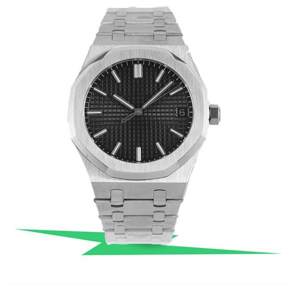 Mens Luxury Watch Designer Relógio Azul Branco Cinza Roman Dial Aço Inoxidável Movimento Automático Pulseira Relógio de Alta Qualidade Relógio Sapphire Mens Relógios de Pulso