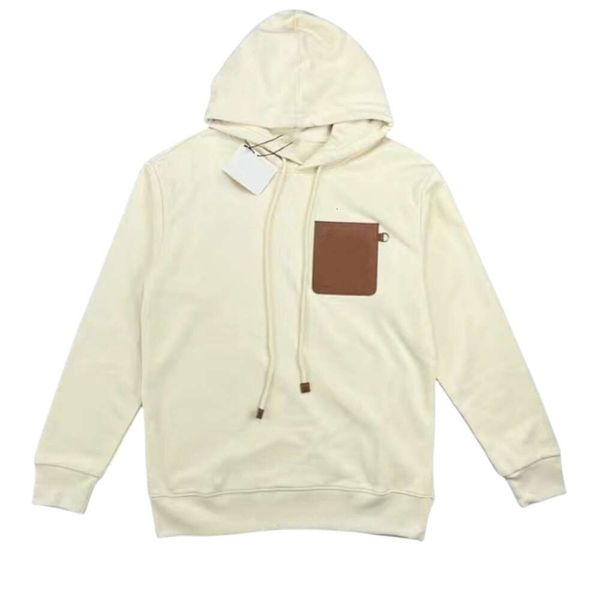 Felpa da donna di design Felpa con cappuccio Zip Felpa nera di alta qualità Maglione da donna primaverile e autunnale Cappotto bianco Stampa ricamata M-5xl