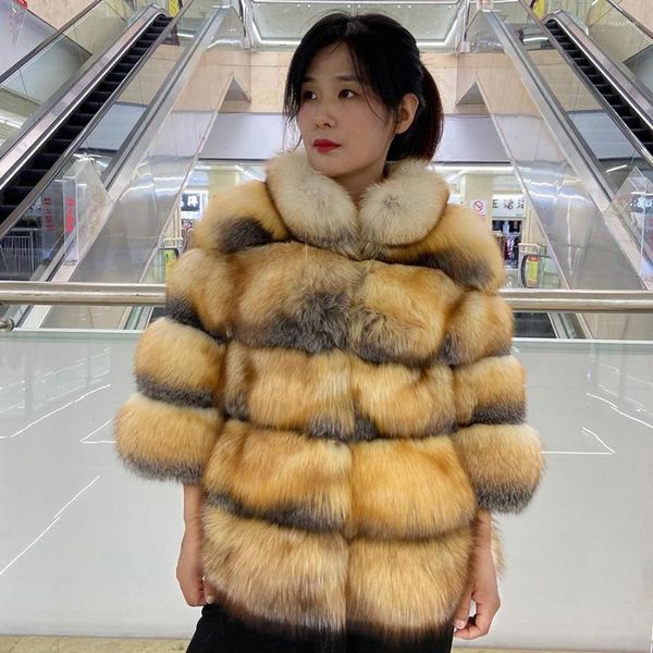 Frauen Pelz Echten Mantel Frauen Echte Jacke Winter Warm Dicken Plus Größe Benutzerdefinierte Weibliche Luxus Outwear