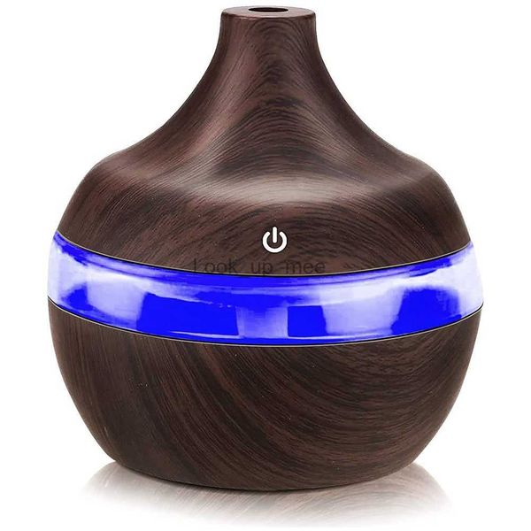 Luftbefeuchter Ultraschall-Luftbefeuchter Mini-Diffusor 300 ml Aromatherapie-Lufterfrischer Automatische LED-Leuchten 7 Farben ätherische Öle YQ230927