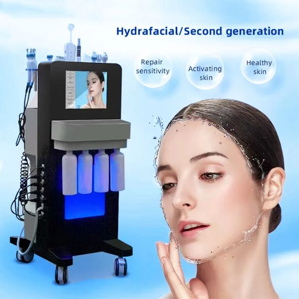 Nova chegada rejuvenescimento da pele hydra jato de oxigênio para limpeza facial remoção acne tratamento cravo microdermoabrasão máquina