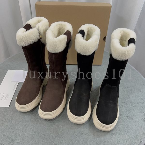 Designer Schneestiefel Australien Stiefel Damen Winter Mini Booties Bailey Kastanienfell Schnee Halbknie Lady Schaffell Wolle Plüsch Knöchel Damen Tasman Schuhe