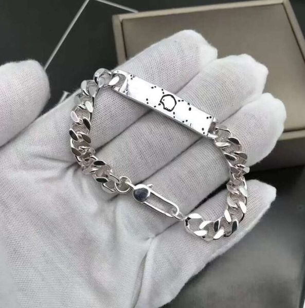 Bracciale rigido sfumato da uomo di design unisex, gioielli in acciaio inossidabile al titanio, catena classica da donna