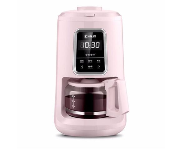 Donlim DL-KF1061 macchina per caffè Americano per uso domestico rosa macchina per caffè americano fai da te FORNELLO CASA TEIERA 0.7L macinacaffè automatico