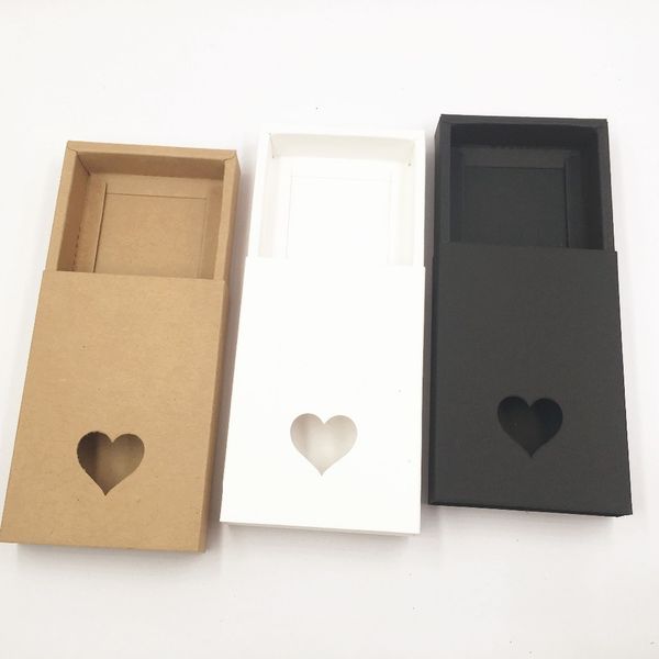 Geschenkpapier 20 teile/los Braune Kraftpapierboxen Schubladenbox Telefon Geschenk Handwerk Seifenkiste Schmuck Aufbewahrungsbox 230926