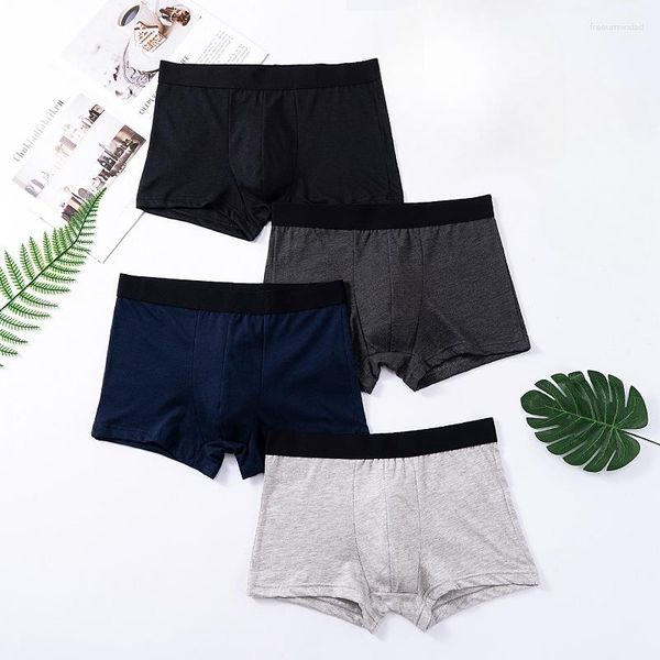 Underpants 1 pc pacote shorts homens briefs roupa interior de algodão masculino para sexy homme caixa calcinha desliza conjunto lote kit ginásio