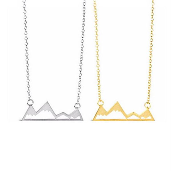 Everfast ganze 10 Stück Halsketten-Anhänger, zierliche schneebedeckte Berggipfel-Halsketten für Frauen, Berg-Halskette, Frauen-Geschenk, EFN0373150