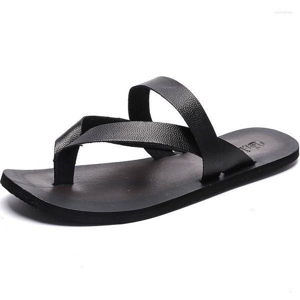 Chinelos masculinos ao ar livre macio antiderrapante adulto de secagem rápida leve sapatos de praia indoor refrescante flip-flops