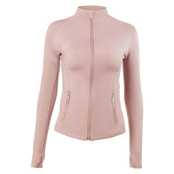 Trajes de Catsuit Ll-lu Jaquetas Atléticas Femininas Cottony-soft Full Zip Slim Fit Workout Running Jacket com Bolsos
