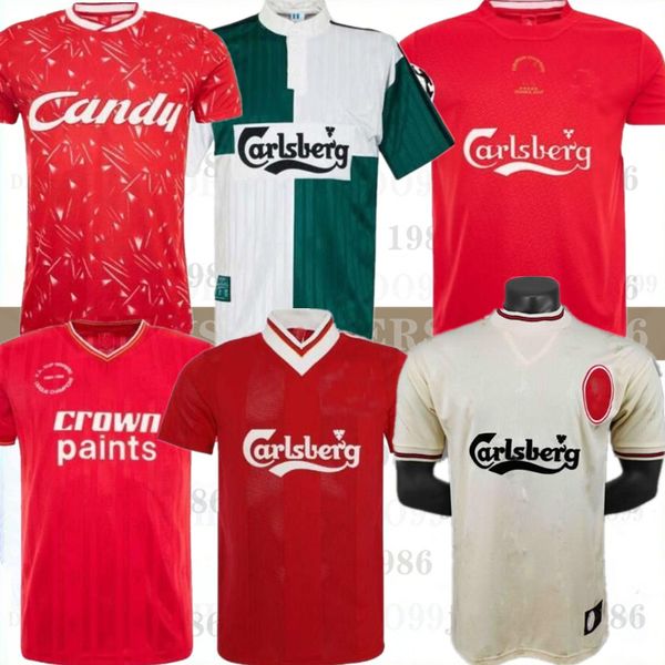 DALGLISH Retro-Fußballtrikots Gerrard 2005 Smicer Alonso 10 11 Fußballtrikots 95 96 FOWLER TORRES 82 89 91 Maillot 85 86 Kuyt Keane 08 09 SUAREZ-Trikot 2023