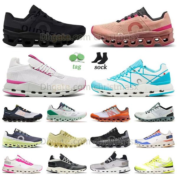 Na nuvem DHgate Hot Running Shoes Cloudmonster Todo Preto Borgonha Cloudnova Forma Branco Rosa Cloudnova Branco Ciano Mens Mulheres Sapatilhas Tênis Tênis Treinadores Ao Ar Livre