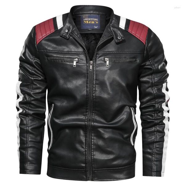 Männer der Pelz 6XL Taktische PU Leder Jacke Männer 2023 Winter Militär Casual Leahter Männlichen Motorrad Windjacke Chaqueta Cuero hombre