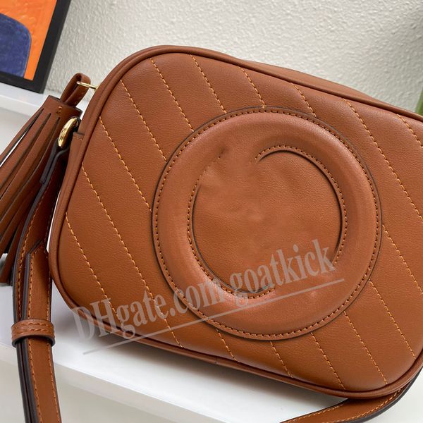 Borsa con manico superiore Blondie Toppa tonda in pelle G ad incastro Borsa tote da donna di design autentico Borsa a tracolla Blondie Borsa a tracolla Borsa rotonda Borsa a secchiello