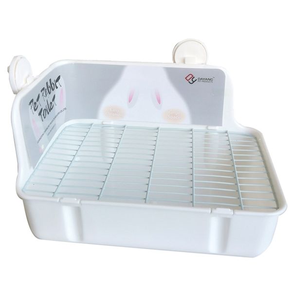 Forniture per piccoli animali Lettiera per conigli Toilette per vaschetta angolare Vasino Trainer Bunny Biancheria da letto in gabbia per porcellini d'India 230925