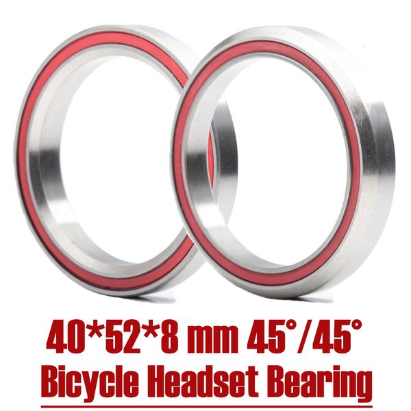 Fahrradgruppen ACB52H8 Fahrrad-Headset-Lagerabdeckung 52408 mm 2 Stück 4545 Grad Chromstahl konisch oberes unteres ACB-Lager Teile Reparatur 230925