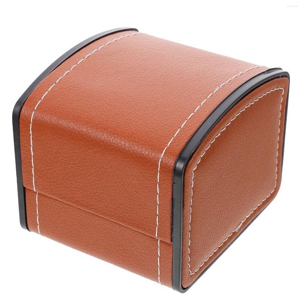 Uhrenboxen Gebogene Box Männer Armbänder Schaufenster Display Luxus Aufbewahrungshalter Organizer Pu Schmuck Mann Einzel für Uhren